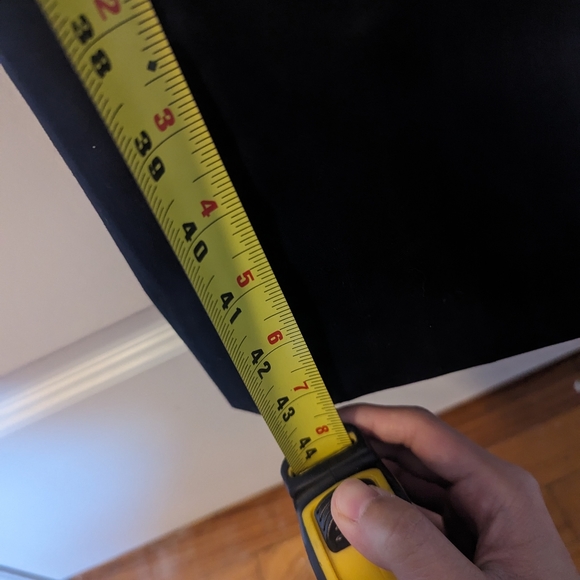 Cambridge Black Pure Wool Pinstripe Pants Blazer Suit Set (XL) (Sz 42 Tall 36W) - Picture 4 of 16